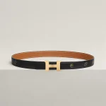 Mini Constance belt buckle & Hermès sur Mer reversible leather strap 24 mm